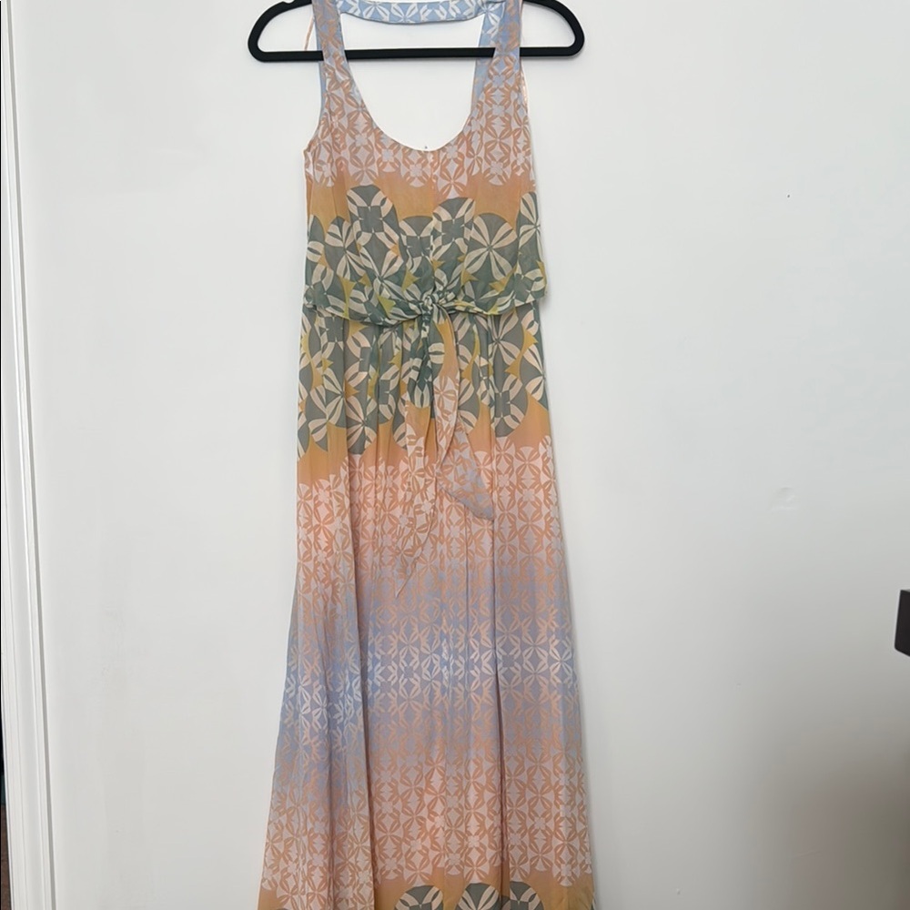 Jessica Simpson Pastel Patterned Maxi Dress